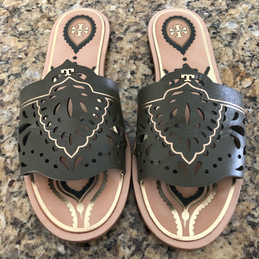 Tory Burch cut out slides